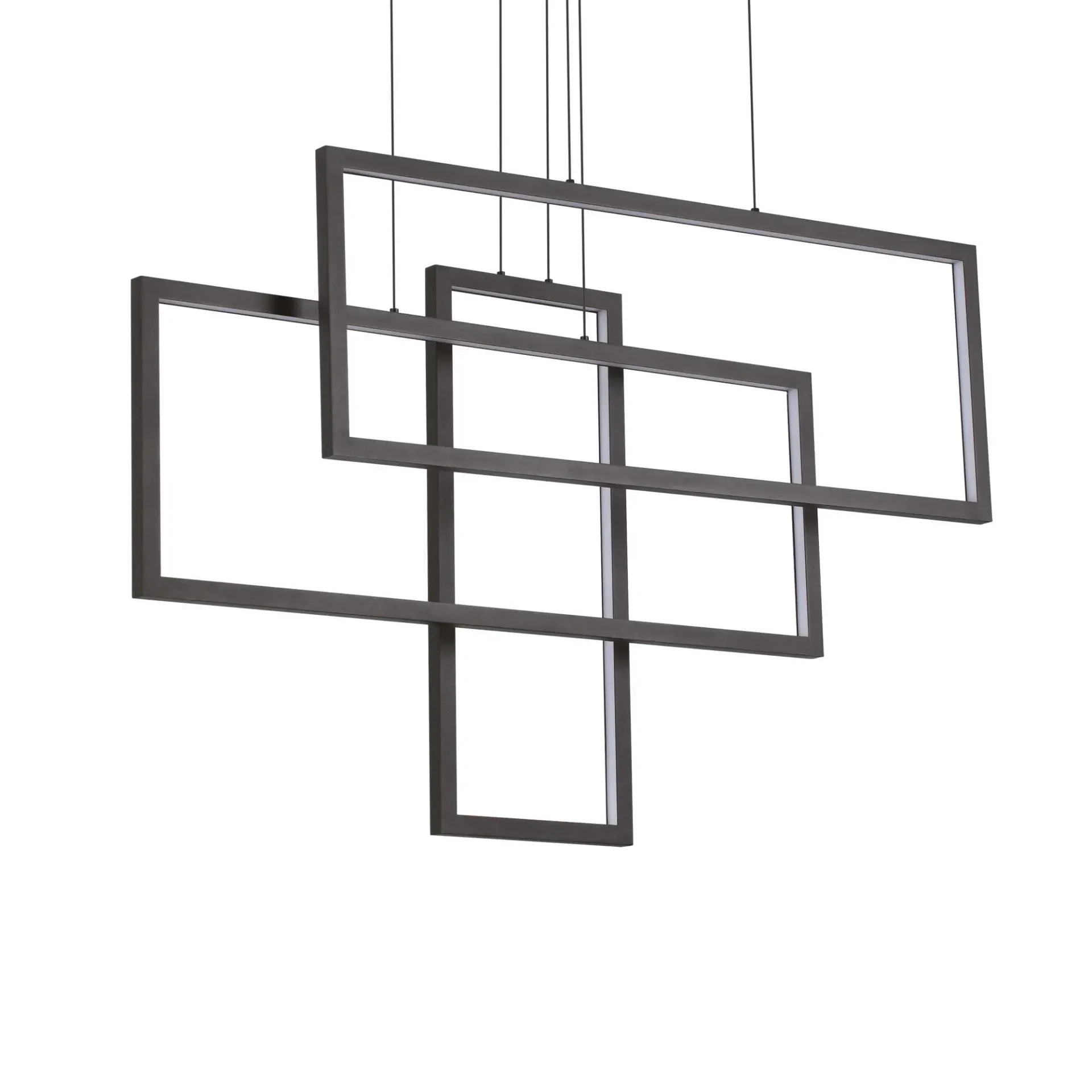 Ideal Lux Lampa wisząca FRAME SP RETTANGOLO czarna 269382 269382/IL