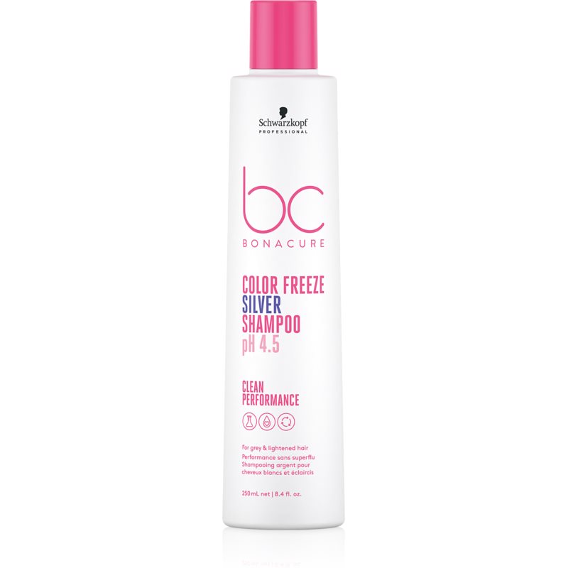 Schwarzkopf Professional BC Bonacure Color Freeze Silver szampon srebrny do włosów blond i z balejażem 250 ml