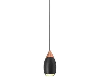 OxyLED Lampa wisząca ETRO LV czarna/różowe złoto 895504