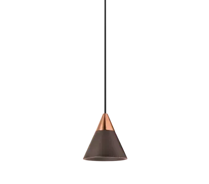 OxyLED Lampa wisząca CONO LV czarna/różowe złoto 895535