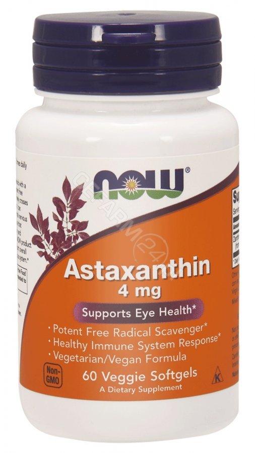 Now Foods NOW Astaxanthin 4mg 60vegcaps