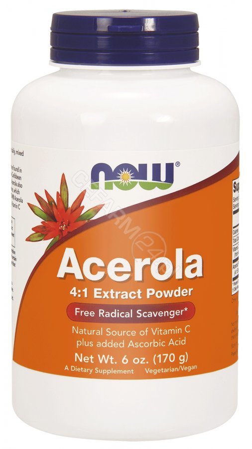 PRO NATURA NOW FOODS Acerola 4:1 Extract Powder 170 g
