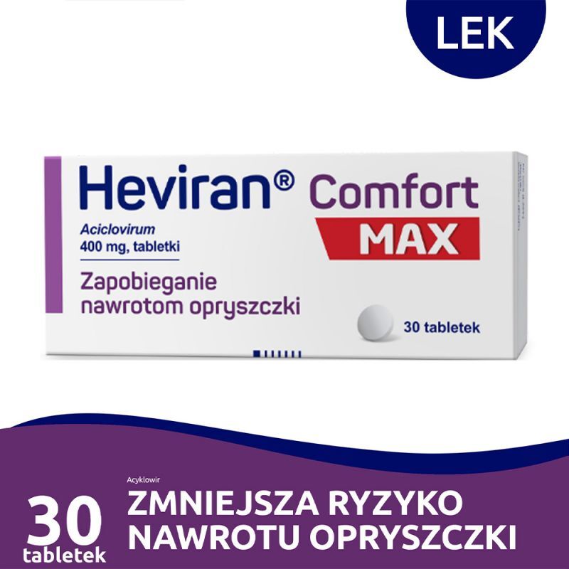 POLPHARMA Heviran Comfort MAX 400 mg x 60 tabl