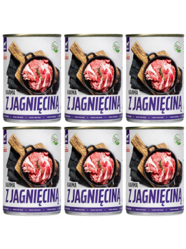 BULT Pakiet Bult Tuf Tuf Mokra Karma Dla Psa Mielonka z Jagnięciną 6 x 400 g