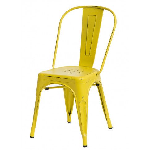Loftowe krzesło Kimmi 4X żółte