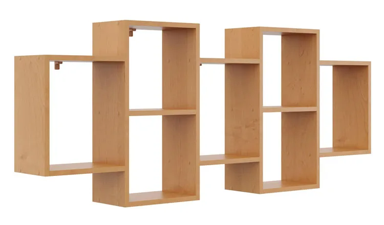 Minimalistyczna półka wisząca olcha G9-W28