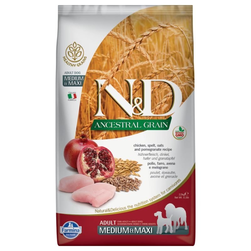 Farmina Ancestral Grain Chicken&Pomegranate Adult Mediu&Maxi 12 kg