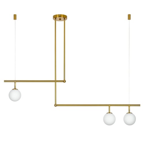 KingHome Lampa wisząca Astra 3 - antyczny mosiądz XCP8035-3
