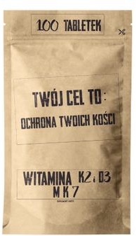 TwojCelTo Witamina K2 MK7 i D3 Ochrona Twoich Kości 100 tabletek sd-tct-0016