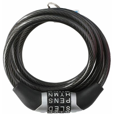 DUNLOP Zapięcie rowerowe DUNLOP 1042695 Linka Czarny