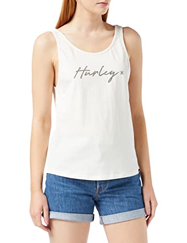 Hurley Damska koszulka W Oceancare O&o Script Tank, Marshmallow, L WTKEU00002