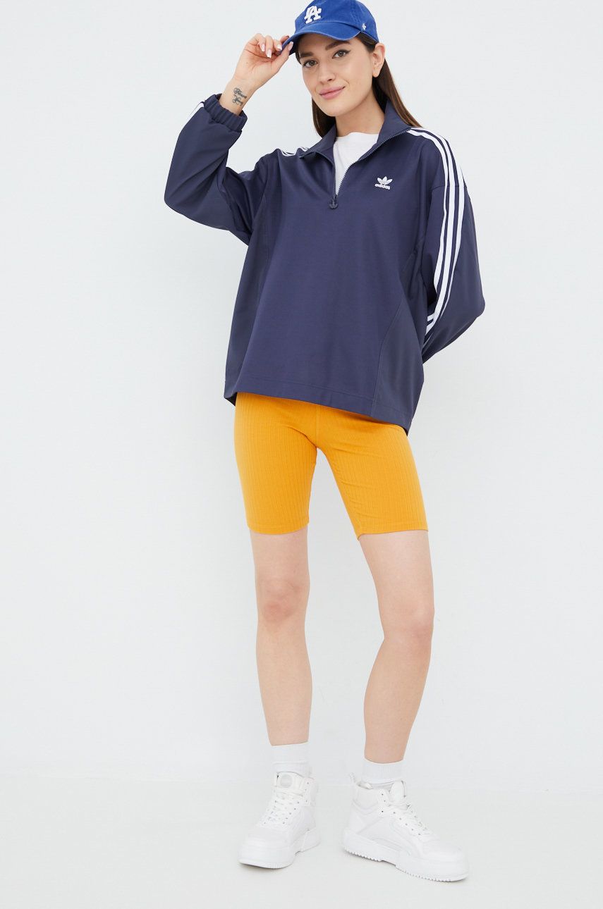 Adidas Originals Originals bluza Adicolor damska kolor fioletowy z aplikacją