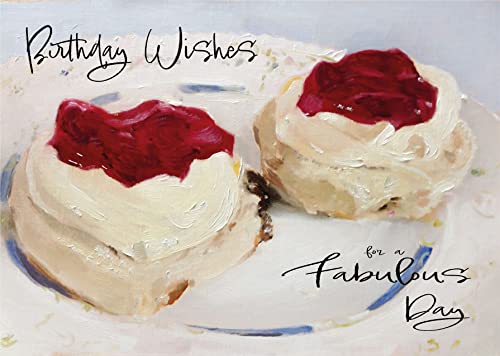 James Coates James Coates - Kartka urodzinowa dla koleżanki, mamy, córki, z herbatą kremową - rozmiar A5, pusta w środku 5065003350526