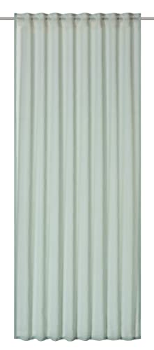 Elbersdrucke Firanka z ukrytymi szlufkami, Air 03, miętowa, półprzezroczysta, 255 x 140 cm, 201807 cm, do salonu, sypialni, kuchni, przedpokoju, pokoju dziecięcego