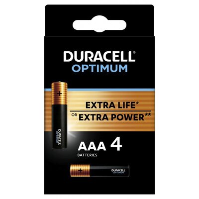 Duracell 4 x bateria alkaliczna Duralock Turbo Max LR03 AAA blister MN2400