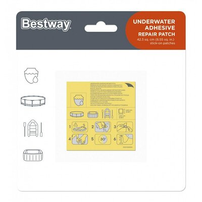 Bestway Zestaw naprawczy łatki samoprzylepne 62091