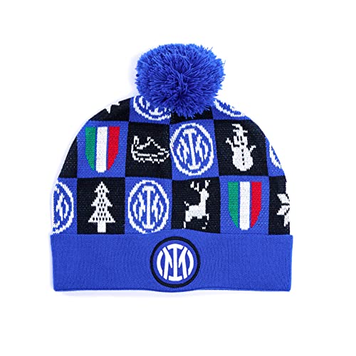 Inter F.C. Inter Unisex Inter Xmas Beanie 2021 czapka, niebieska, rozmiar uniwersalny CAPXMAS_01