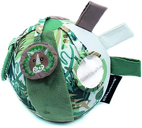 Deglingos Les Déglingos LES Piłka Grzechotka Baby Jekros Lw | Gra budząca | Miękka tkanina | Prezenty dla dzieci | Od urodzenia | Napełniane 35119