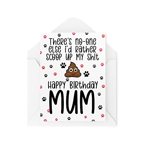 Tongue in Peach Kartki urodzinowe od psa | pies mama | karta mumii, wyprowadzacz psa, prezent, piesek, rodzic, banter, kartka z życzeniami dla niej, żartoblicze, CBH919