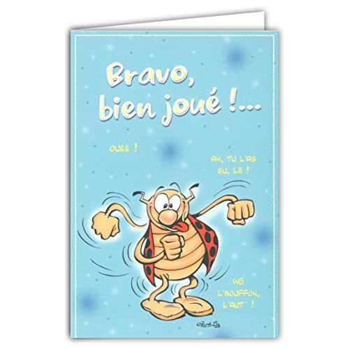 Médiat Afie CD Cox 530 Karta z kopertą Happy Birthday ! 1 rok więcej Bravo Dobrze grasz spędzasz na wyższy rok Ilustracja Humorystyczna Humor - Biedronka Gotlib - Format zamknięty 17x11,5cm