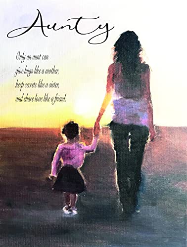 James Coates James Coates Kartka urodzinowa dla cioci lub kartka z życzeniami na każdą okazję od siostrzenicy z pięknymi sentymentalnymi słowami, rozmiar A5 5065003350342