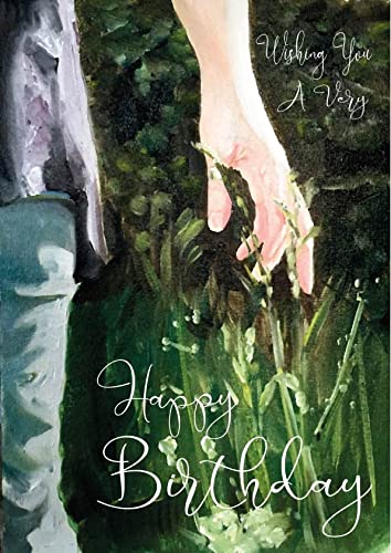 James Coates Kartka urodzinowa dla niej kobiety dorosłej kobiety - kobieta w trawie wzór