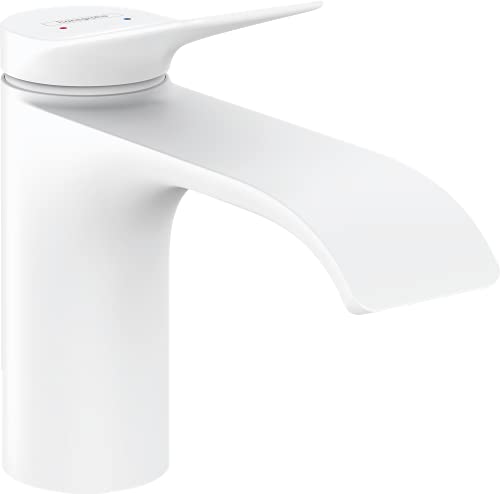 Hansgrohe 75010700 Vivenis Jednouchwytowa bateria umywalkowa 80 z kompletem odp$236ywowym bia$237y matowy
