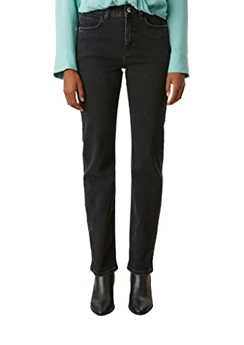 s.Oliver BLACK LABEL BLACK LABEL Women's 150.10.202.26.180.2110527 Spodnie damskie, czarne i PEP, 40 150.10.202.26.180.2110527