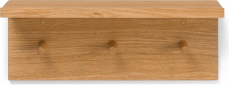 Wieszak listwa z półką Place S naturalny dąb