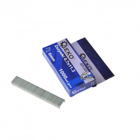 Zszywki 0.7x11.3 6mm 1000 sztuk 6015