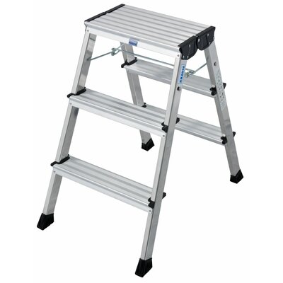 Krause Schodki dwustronne składane alu 2,65m 130068