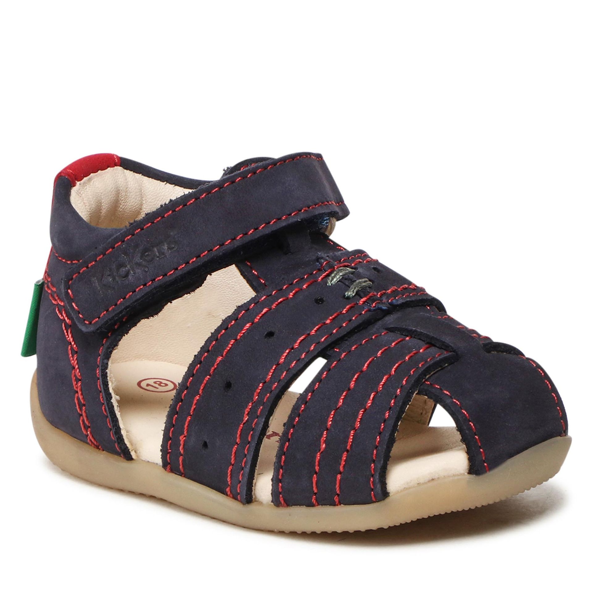 Kickers Sandały Bigbazar-2 785422-10-103 M Marine Rouge