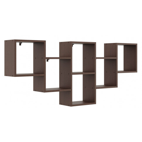 Skandynawska półka do biura w kolorze wenge P0-E40