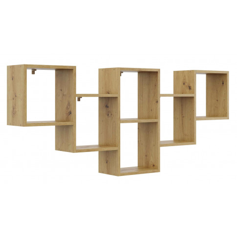 Nowoczesna Półka Wisząca Do Sypialni Dąb Artisan T1-W10