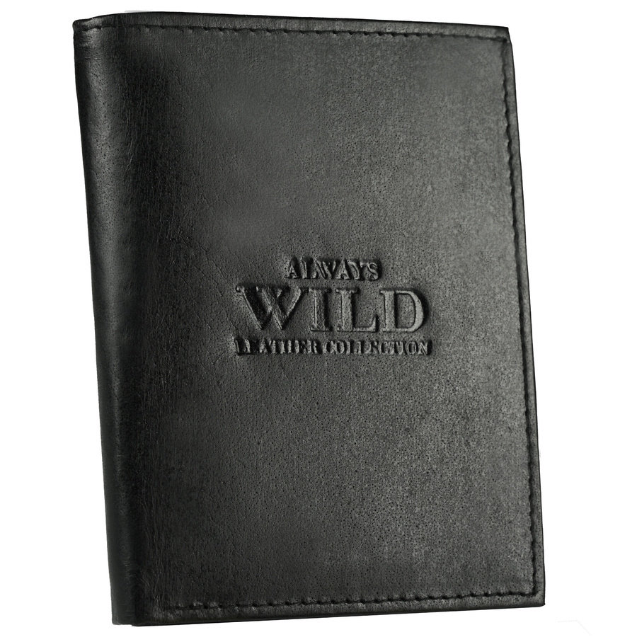 Always Wild Skórzany pionowy portfel bez zapięcia