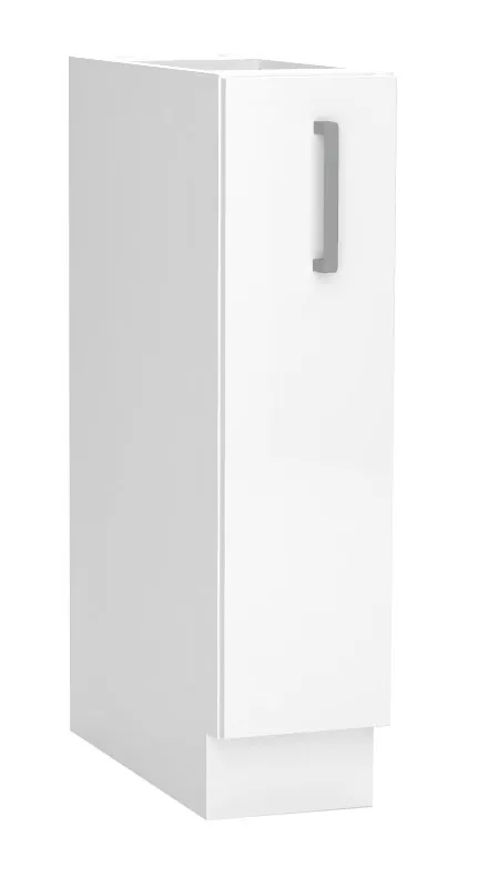 Biała Dolna Szafka Kuchenna Z Cargo I Koszem M8-T53