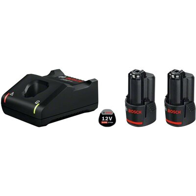 Bosch 2x 3.0Ah GAL 12V-40 Rechargeable Battery 1600A019RD