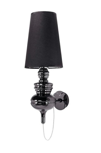 King Home Kinkiet QUEEN WALL 18 czarna 1018W1.BLACK