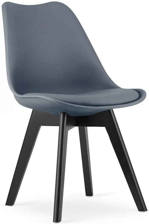 Zestaw grafitowych skandynawskich ergonomicznych krzeseł 4 szt. Z1-S95