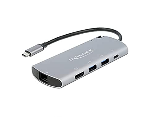 Delock USB-C DS M.2 Slot-4K HDMI USB LAN + PD 3.0