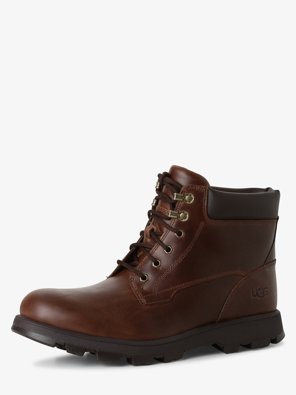 UGG - Kozaki męskie ze skóry  M Stenton, brązowy