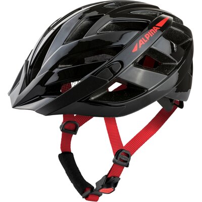 Alpina Unisex - Dorośli, PANOMA 2.0 Kask rowerowy, black-red gloss, 56-59 cm