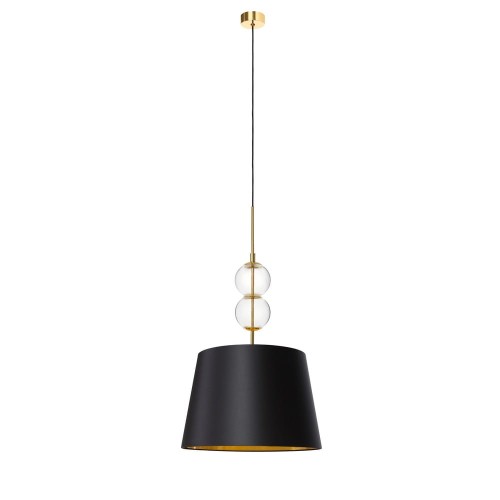 Kaspa Wisząca lampa materiałowa 11107102 stylowy żyrandol do salonu
