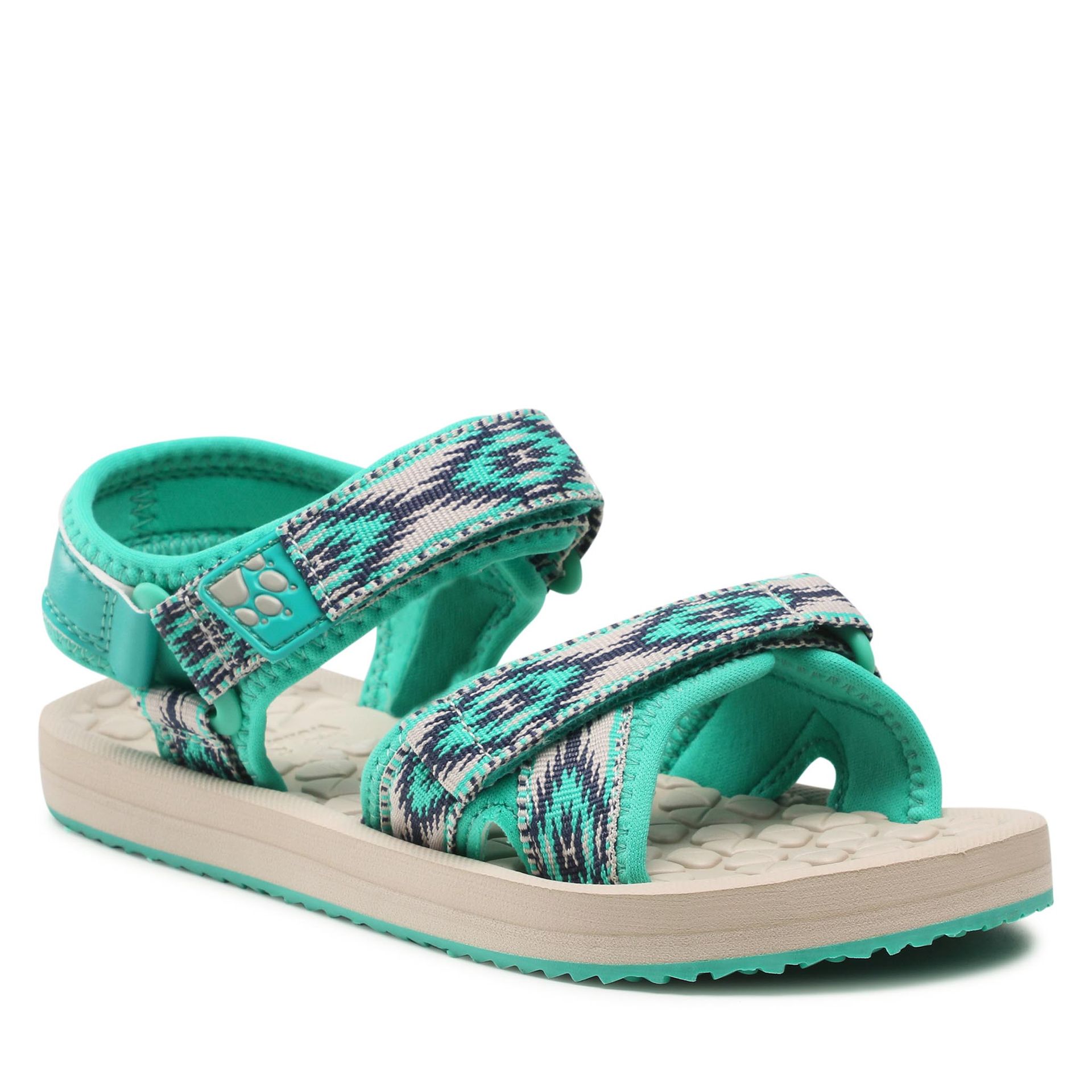 Jack Wolfskin Sandały Zulu Vc K 4052971 Green/Light Green