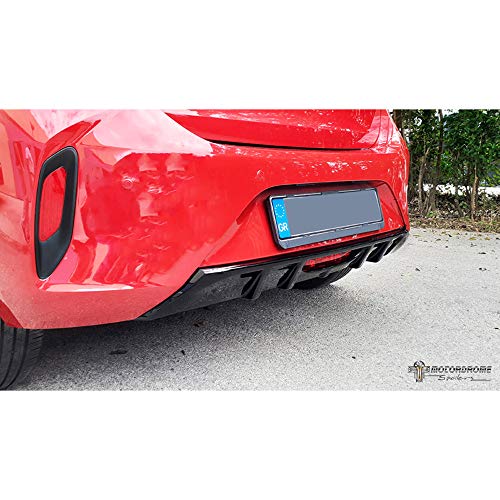 Motordrome K-163-002 Spódnica zderzaka tylnego (dyfuzor) pasuje do Opel Corsa F 2019-(ABS)