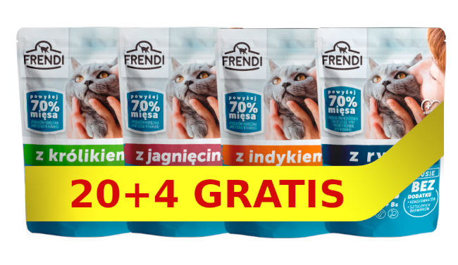Frendi Frendi kawałki w delikatnym sosie Mix smaków 24x100g 57611-uniw