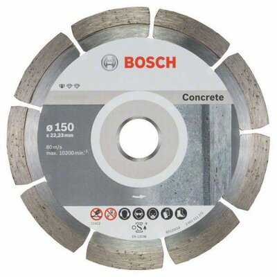 Bosch Diamentowa tarcza tnąca Standard for Concrete 150 x 22,23 x 2 x 10 mm 2608