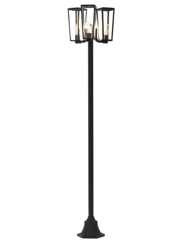 Lutec Pine 7196603012 lampa stojąca ogrodowa 3x12W E27 IP44 czarna