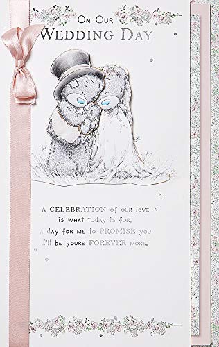 Me To You Bear 'Me to You On Our Wedding Day' kartka z życzeniami AHT01003