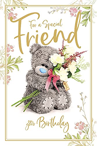 Me To You Bear FRIEND Birthday Me To You Bear Tatty Teddy Carte Blanche zdjęcie Finish kartka urodzinowa ASM93017
